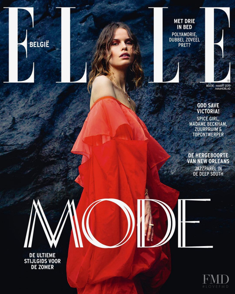  featured on the Elle Belgium cover from March 2019