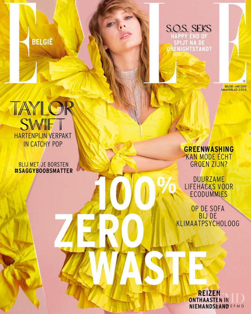 Taylor Swift featured on the Elle Belgium cover from May 2019
