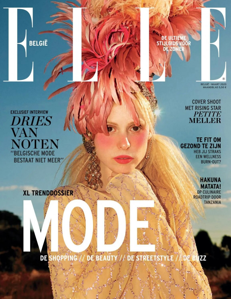  featured on the Elle Belgium cover from March 2020