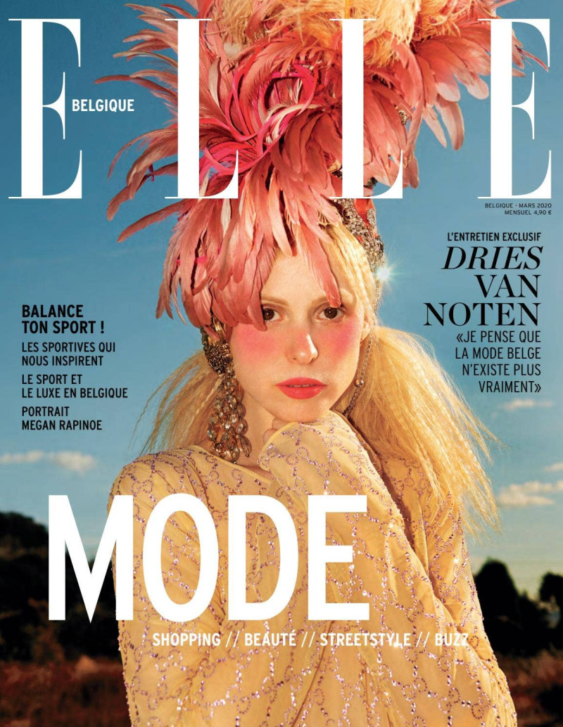  featured on the Elle Belgium cover from March 2020