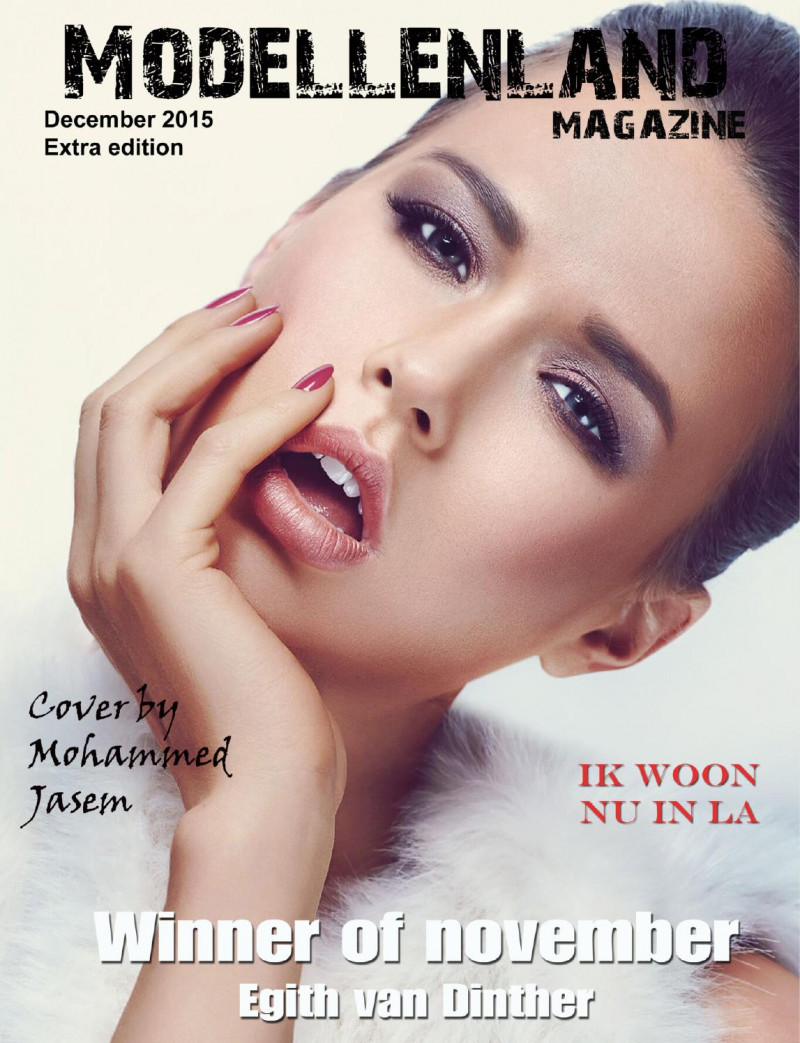 Egith van Dinther featured on the ModellenLand Magazine cover from December 2015