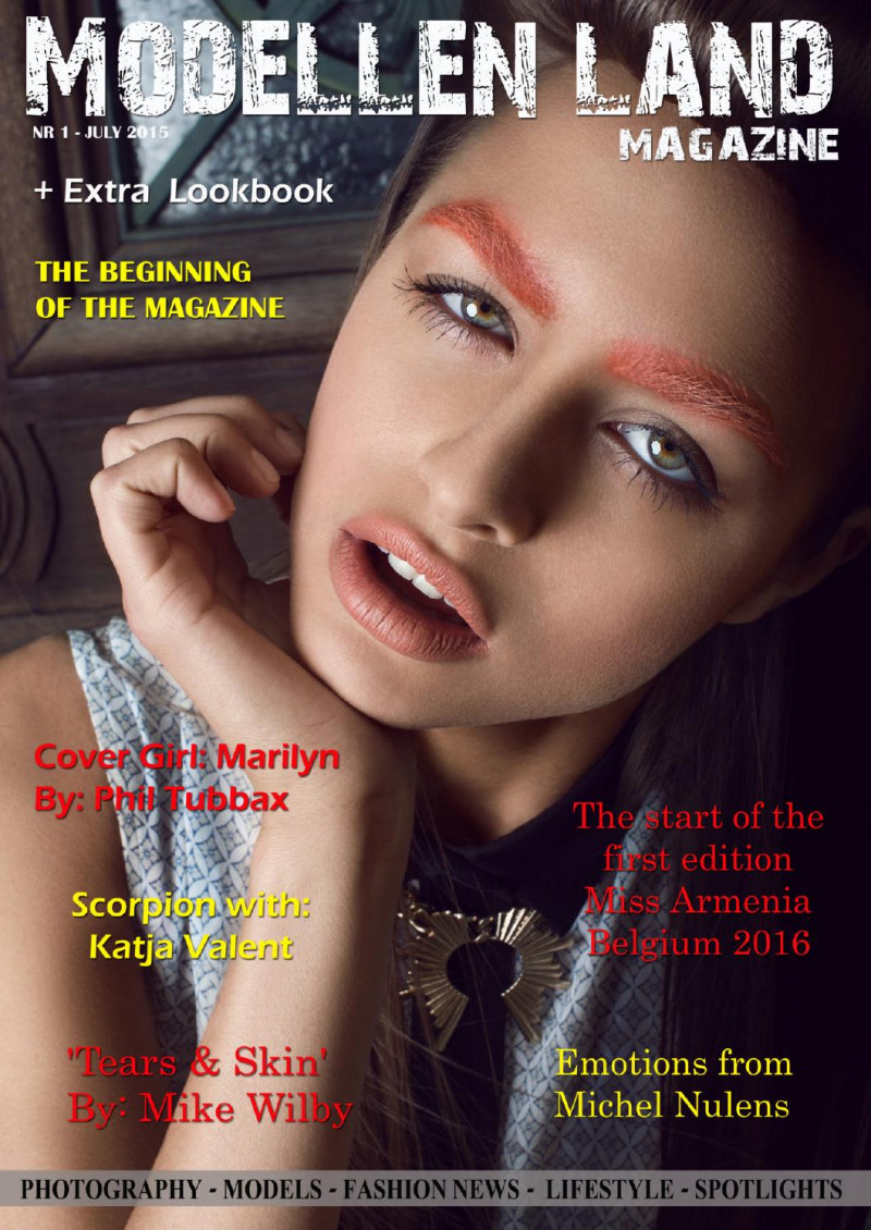 Marilyn featured on the ModellenLand Magazine cover from July 2015