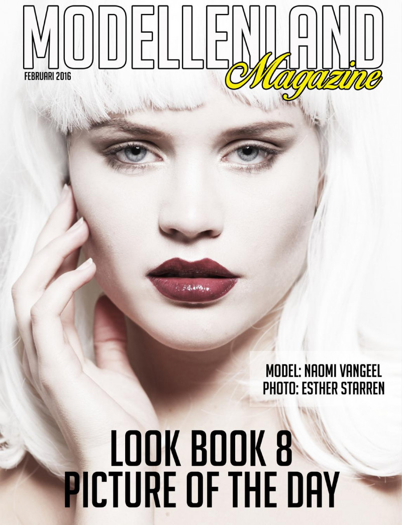 Naomi Vangeel featured on the ModellenLand Magazine cover from February 2016
