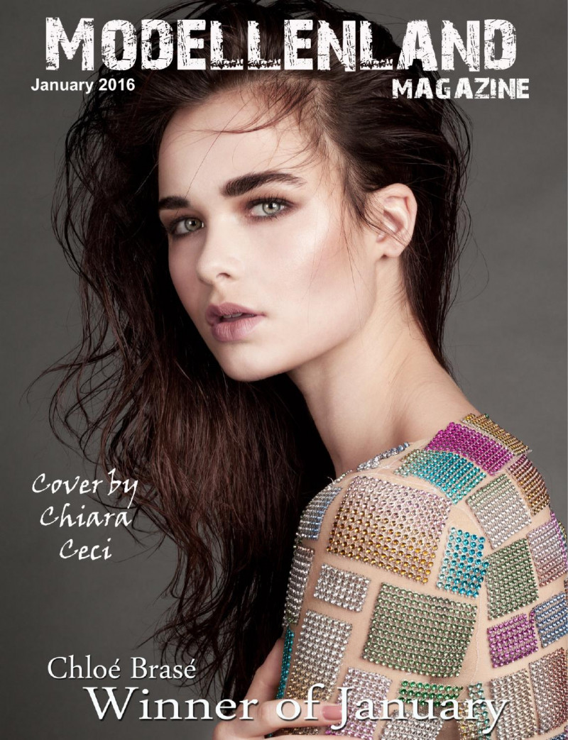 Chiara Ceci featured on the ModellenLand Magazine cover from January 2016