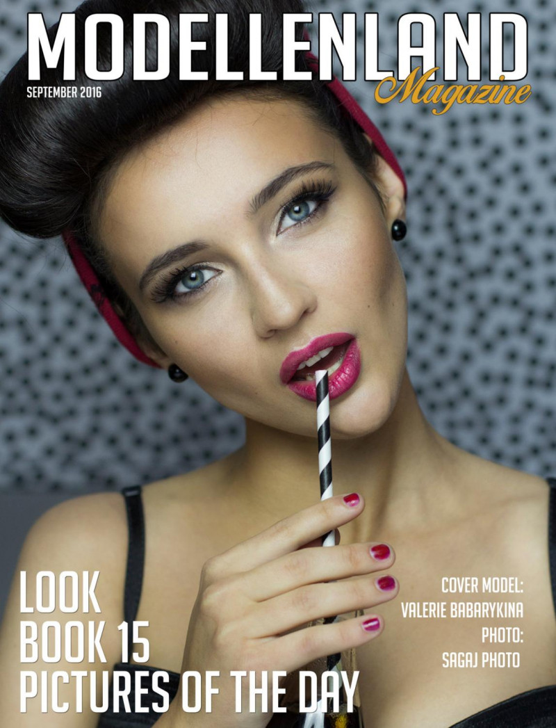 Valerie Babarykina featured on the ModellenLand Magazine cover from September 2016