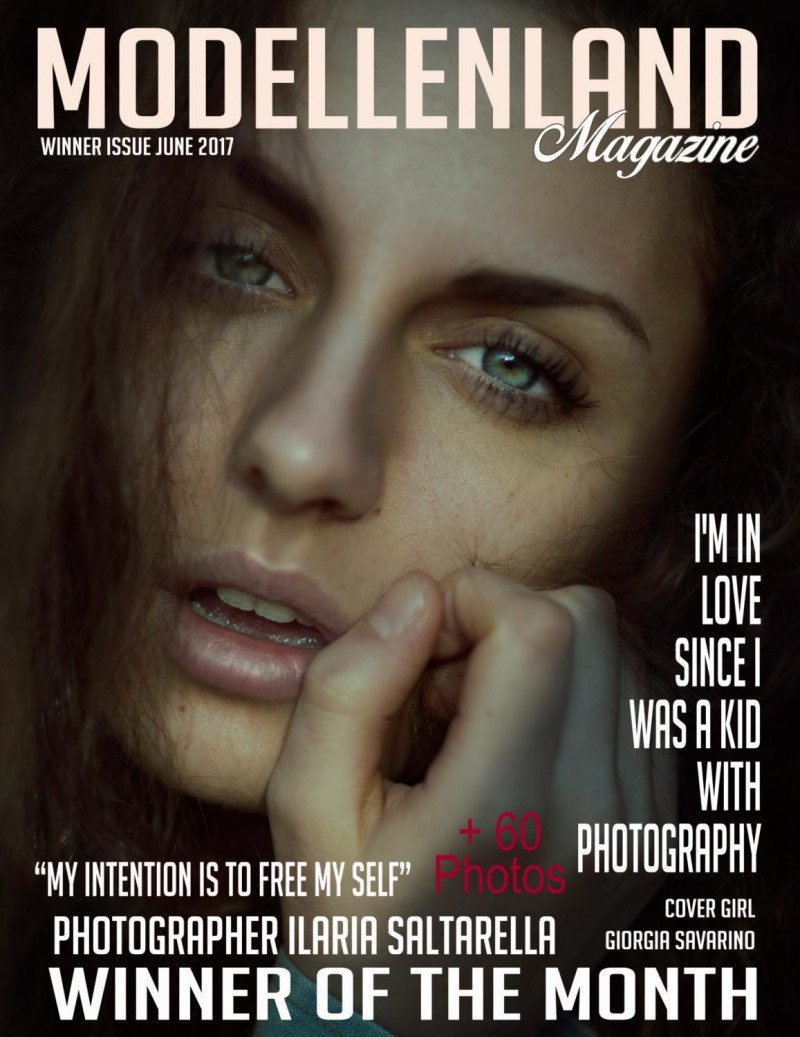 Giorgia Savarino featured on the ModellenLand Magazine cover from June 2017