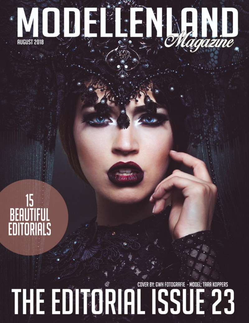 Tara Koppers featured on the ModellenLand Magazine cover from August 2018