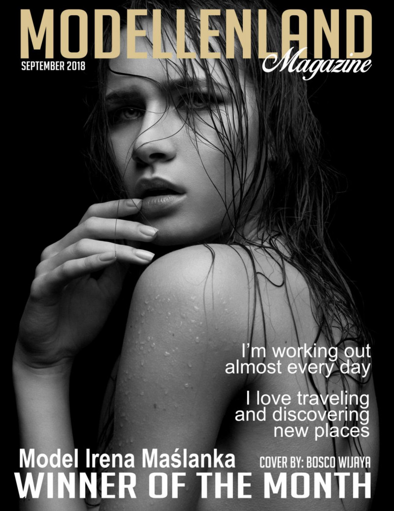 Irena Maslanka featured on the ModellenLand Magazine cover from September 2018