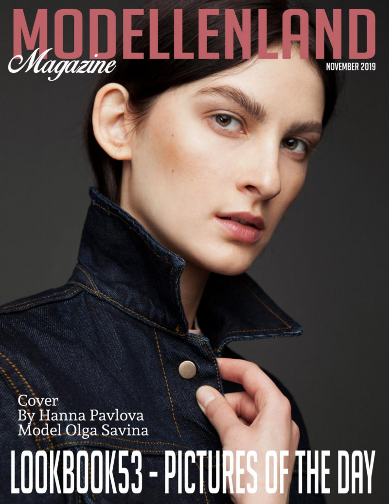 Olga Savina featured on the ModellenLand Magazine cover from November 2019