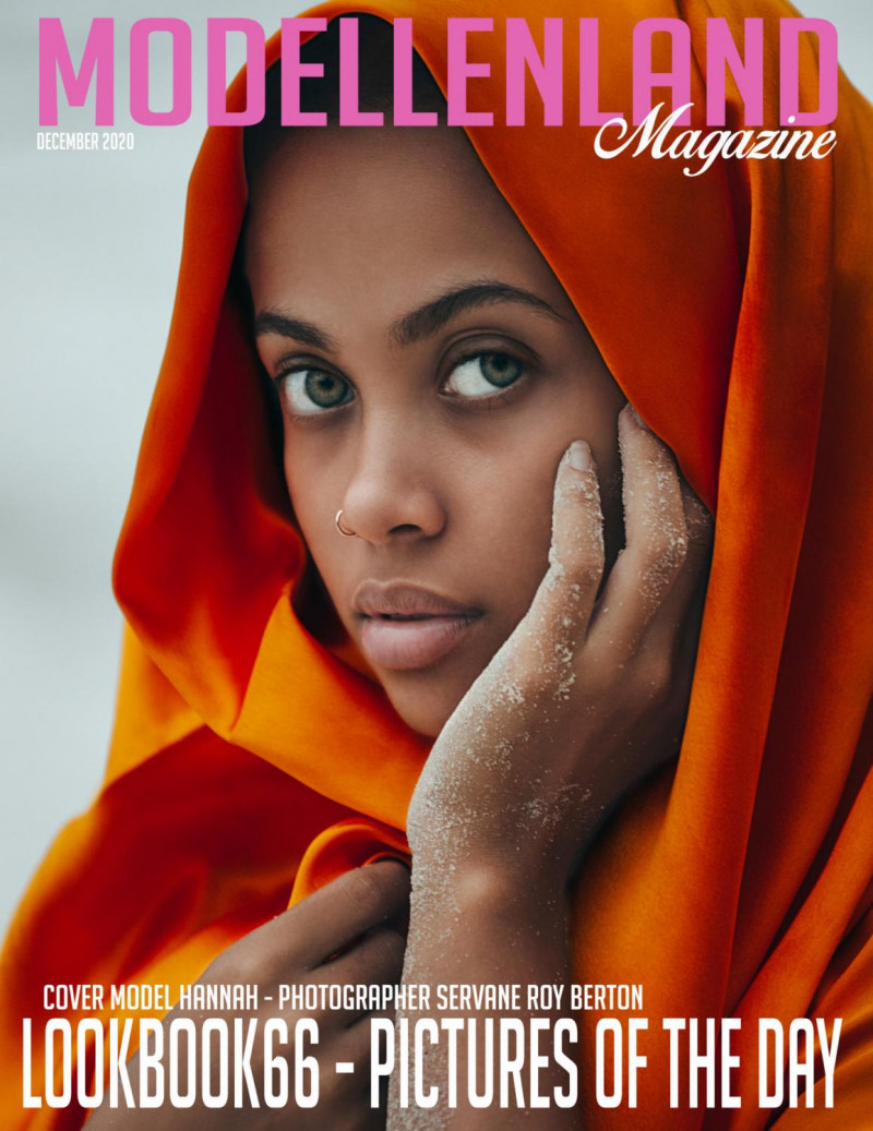 Hannah featured on the ModellenLand Magazine cover from December 2020