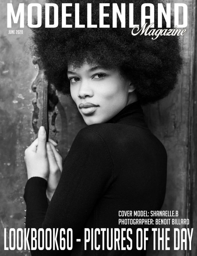 Shanaelle B. featured on the ModellenLand Magazine cover from June 2020