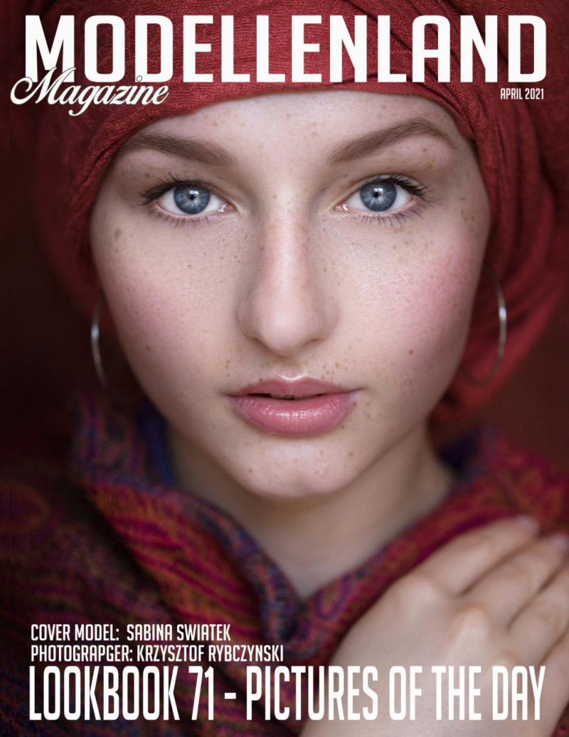 Sabina Swiatek featured on the ModellenLand Magazine cover from April 2021