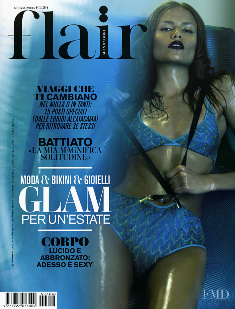 Natasha Poly featured on the flair Italy cover from June 2006
