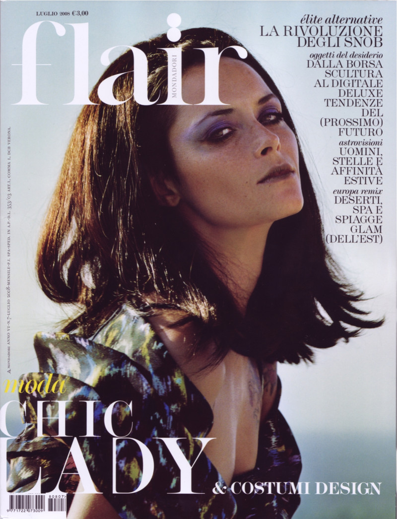 Tasha Tilberg featured on the flair Italy cover from July 2008