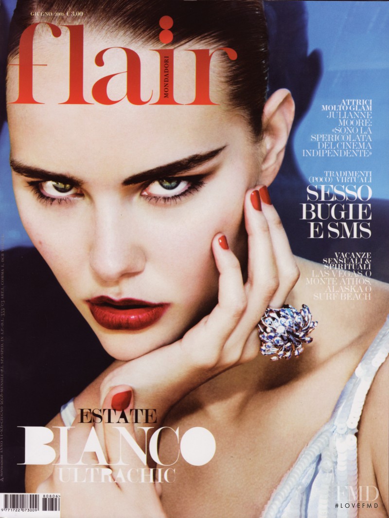 Shelby Keeton featured on the flair Italy cover from June 2008