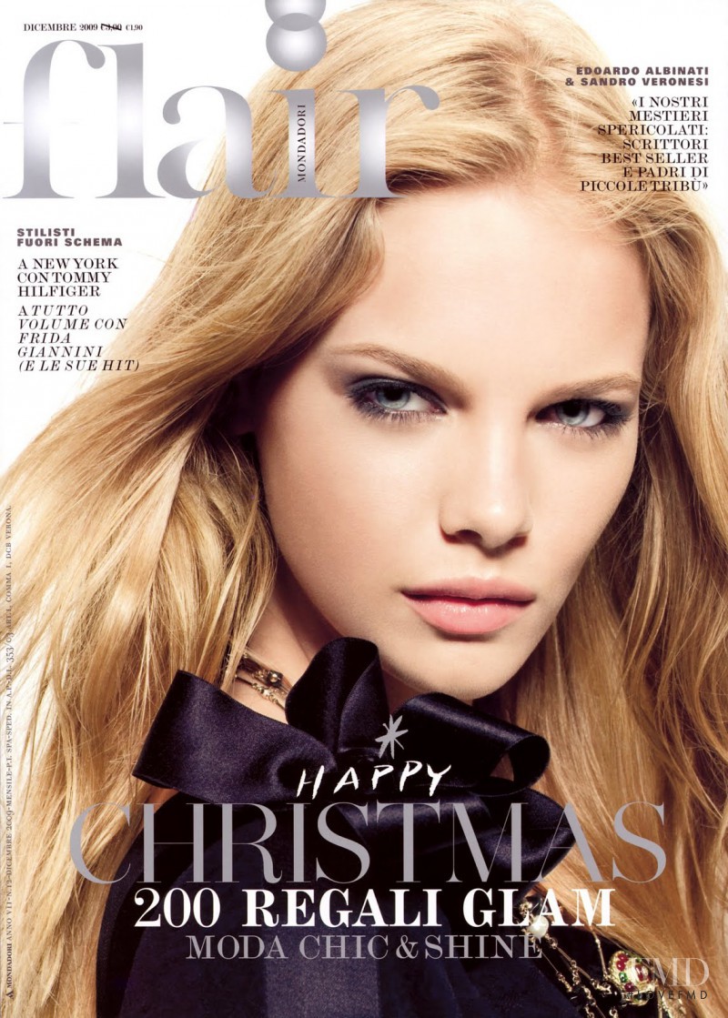 Marloes Horst featured on the flair Italy cover from December 2009