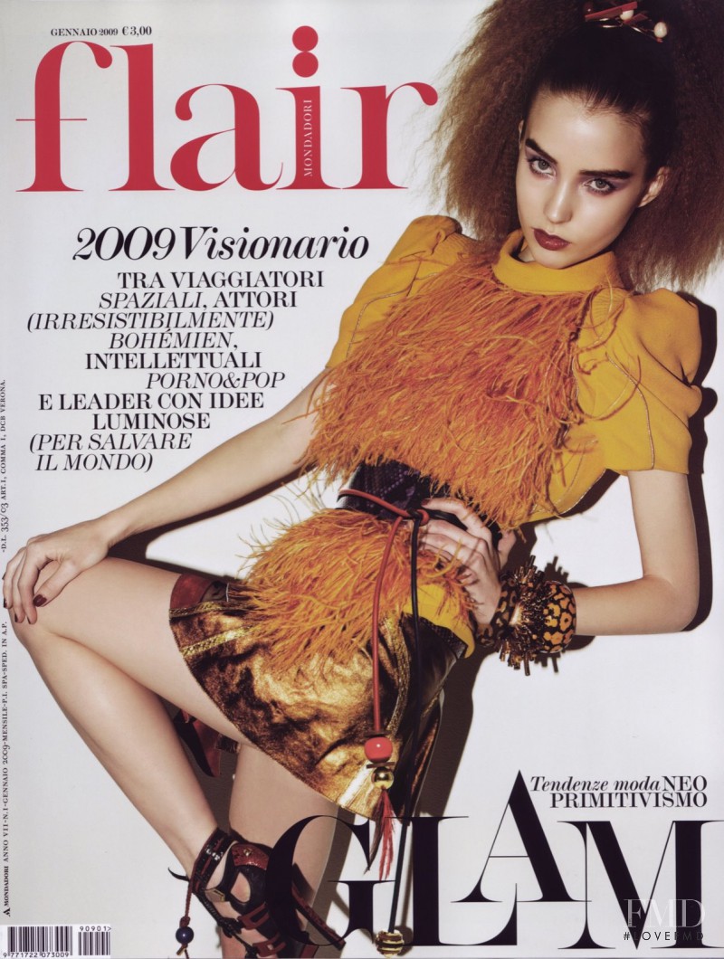 Ali Michael featured on the flair Italy cover from January 2009