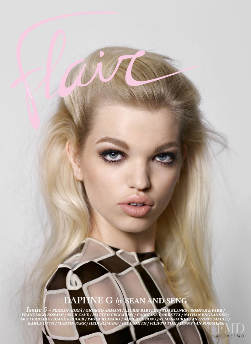 Daphne Groeneveld featured on the flair Italy cover from April 2013