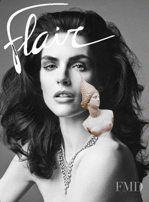 Hilary Rhoda featured on the flair Italy cover from December 2013