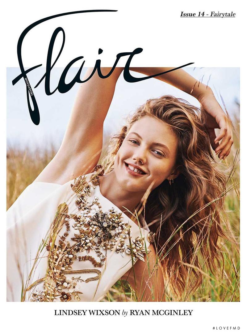 Lindsey Wixson featured on the flair Italy cover from December 2014