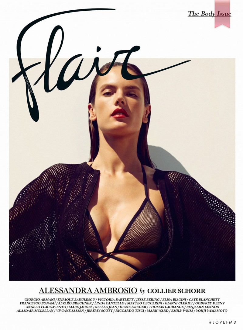 Alessandra Ambrosio featured on the flair Italy cover from May 2014