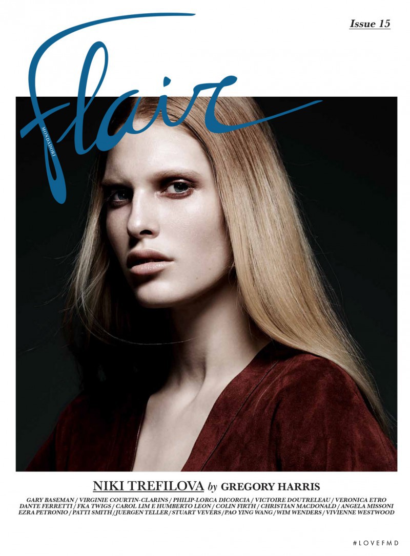 Niki Trefilova featured on the flair Italy cover from March 2015