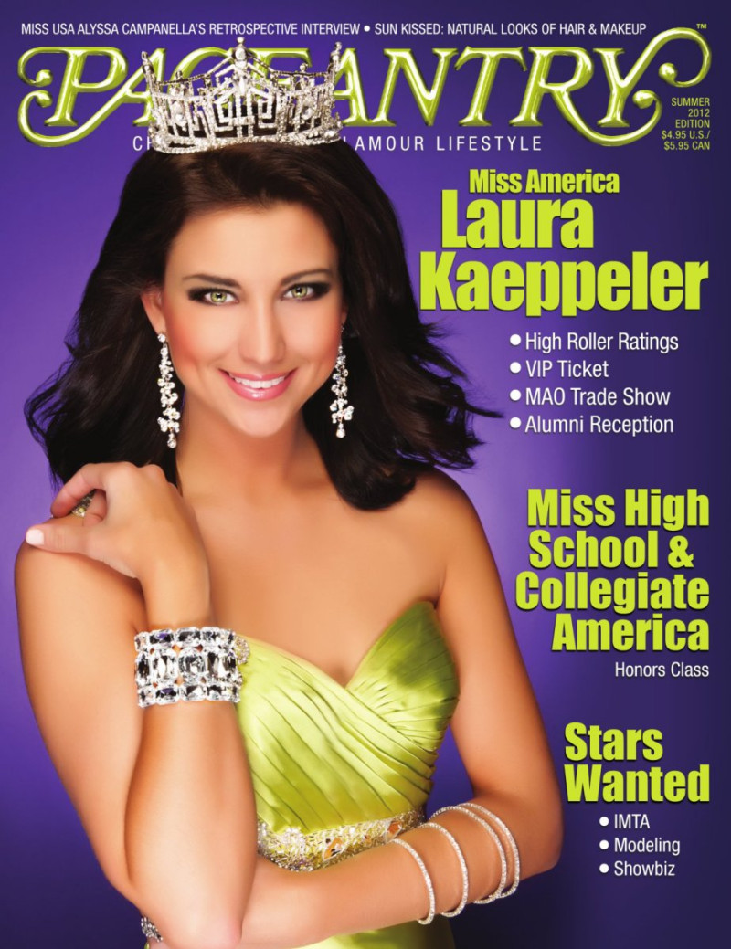 Laura Kaeppeler featured on the Pageantry cover from June 2012