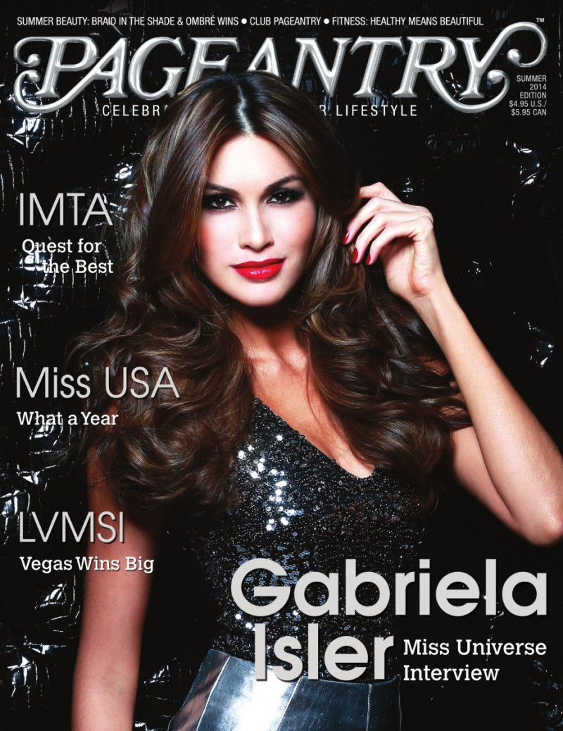 Gabriela Isler featured on the Pageantry cover from June 2014
