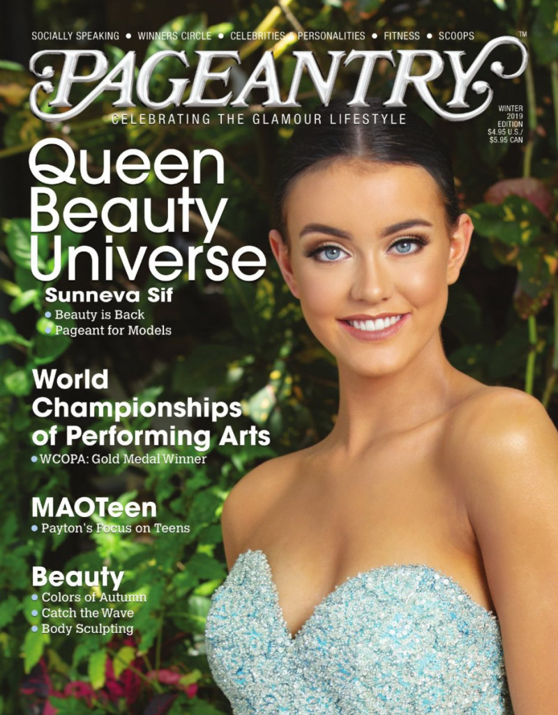 Sunneva Sif featured on the Pageantry cover from December 2019