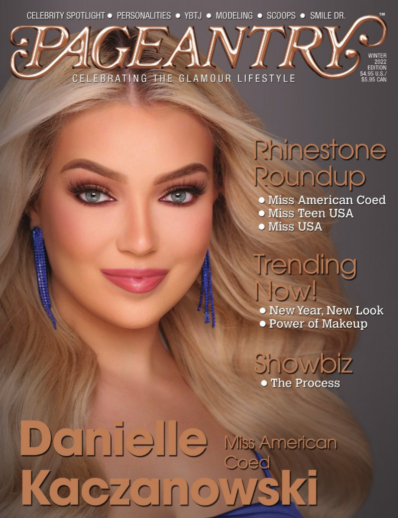 Danielle Kaczanowski featured on the Pageantry cover from December 2022