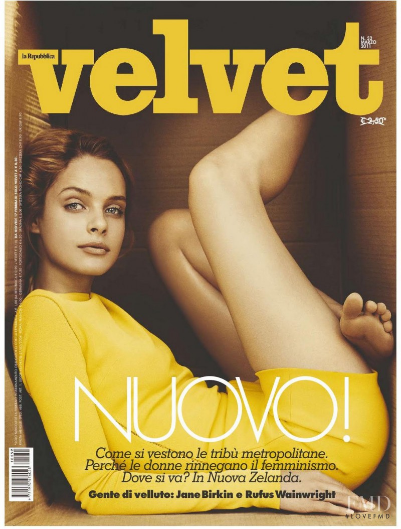 Jules Mordovets featured on the Velvet Italy cover from March 2011