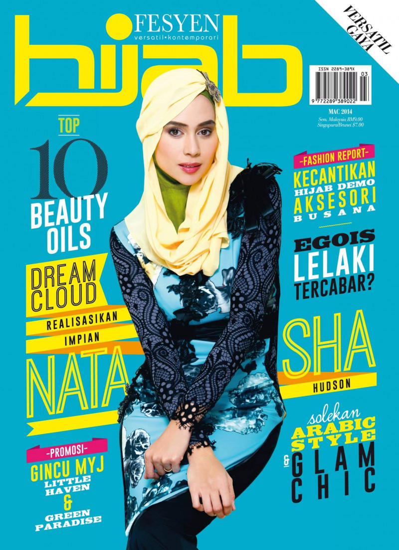  featured on the Hijab Fesyen cover from March 2014