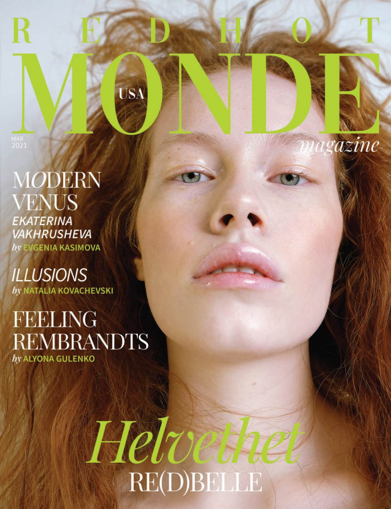 Ekaterina Vakhrusheva  featured on the Red Hot Monde cover from March 2021