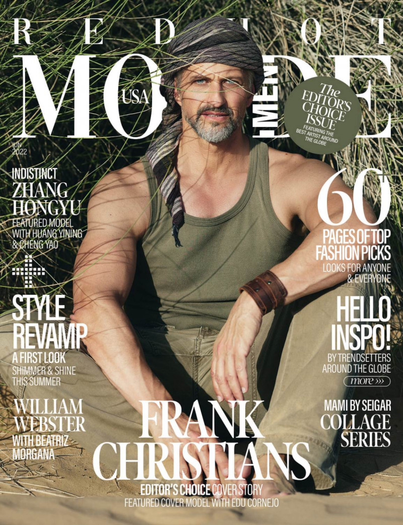Frank Christians featured on the Red Hot Monde Men cover from June 2022