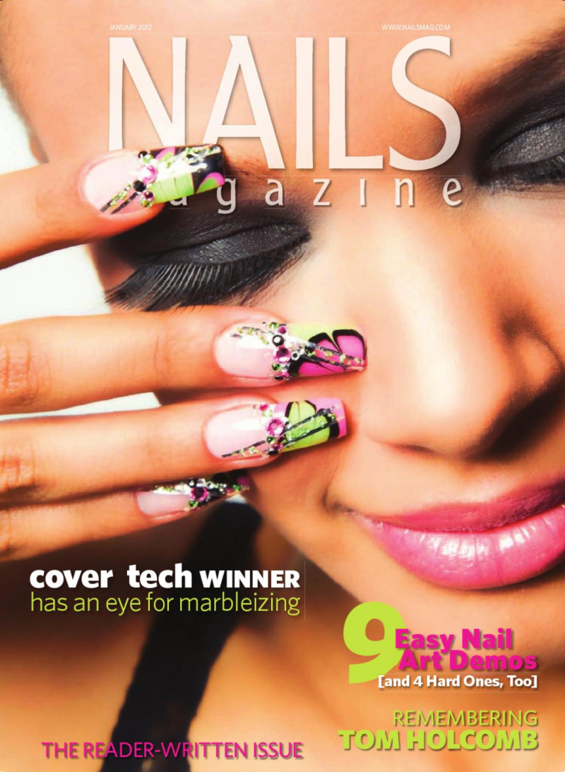  featured on the Nails Magazine cover from January 2012