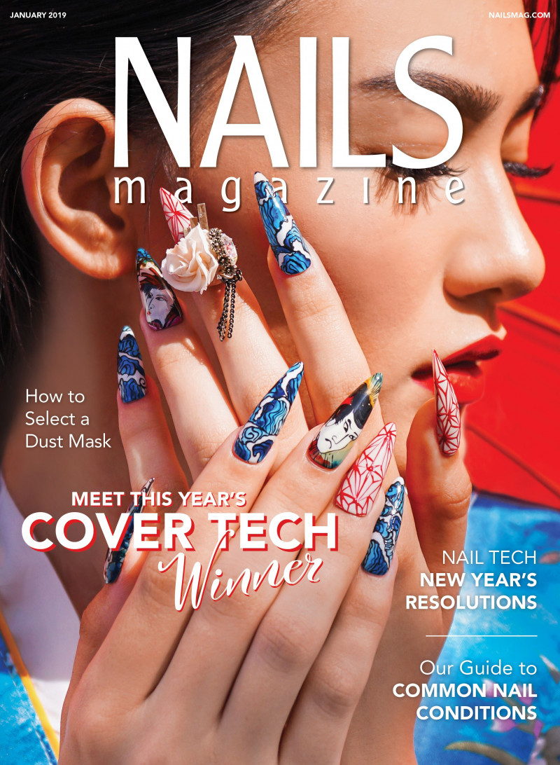  featured on the Nails Magazine cover from January 2019