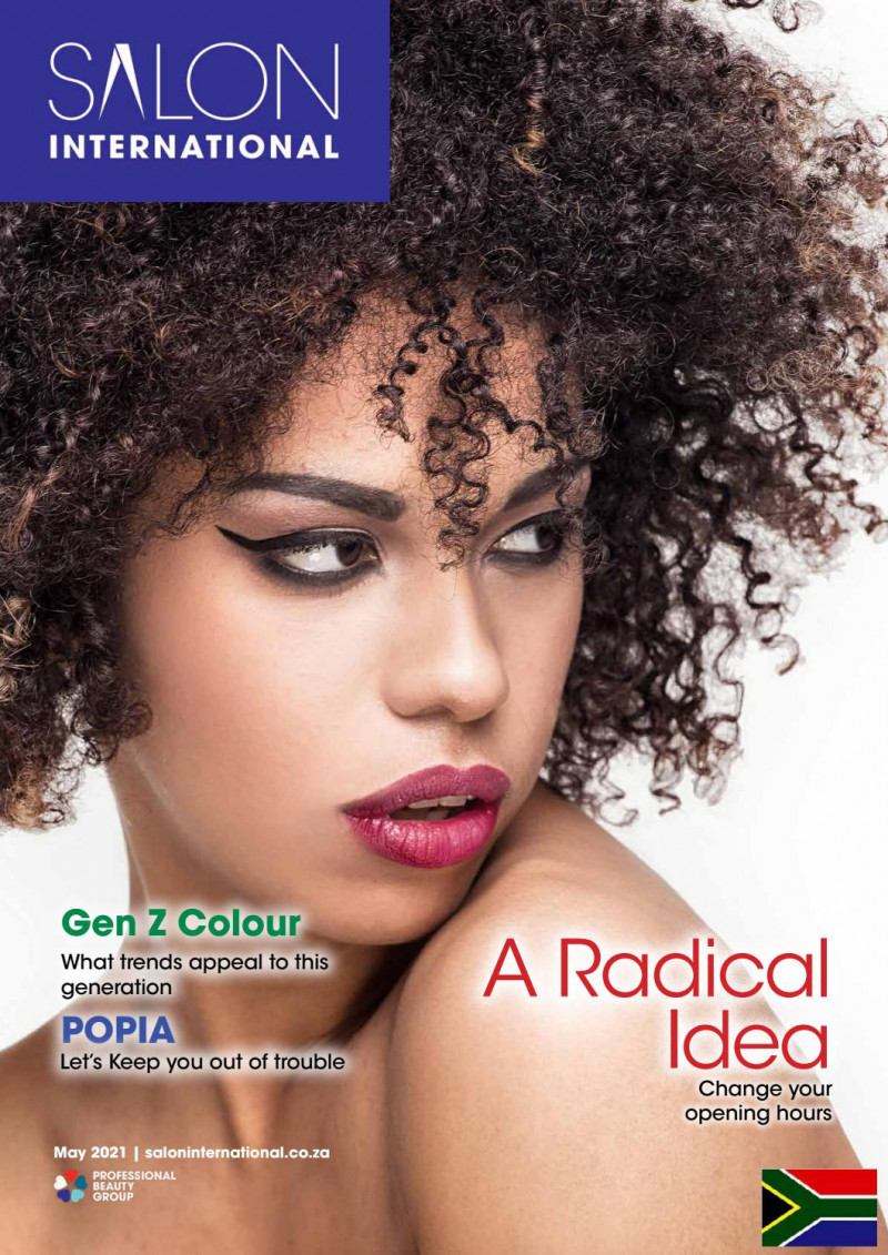  featured on the Salon International South Africa cover from May 2021