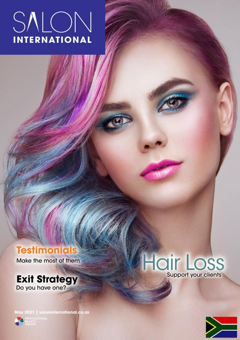  featured on the Salon International South Africa cover from May 2021