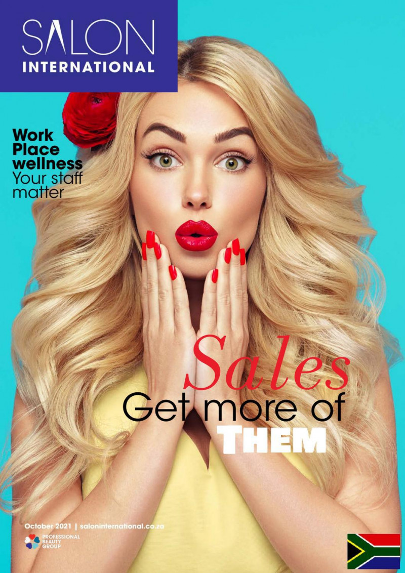  featured on the Salon International South Africa cover from October 2021