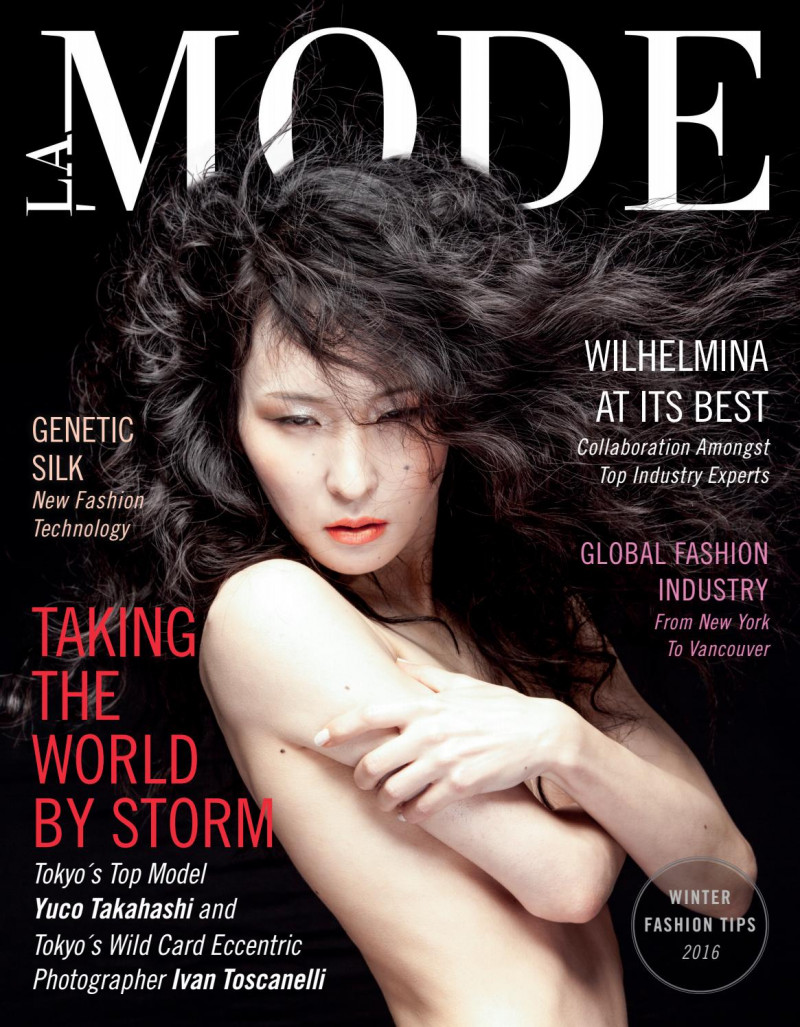 Yuco Takahashi featured on the La Mode Canada cover from December 2016