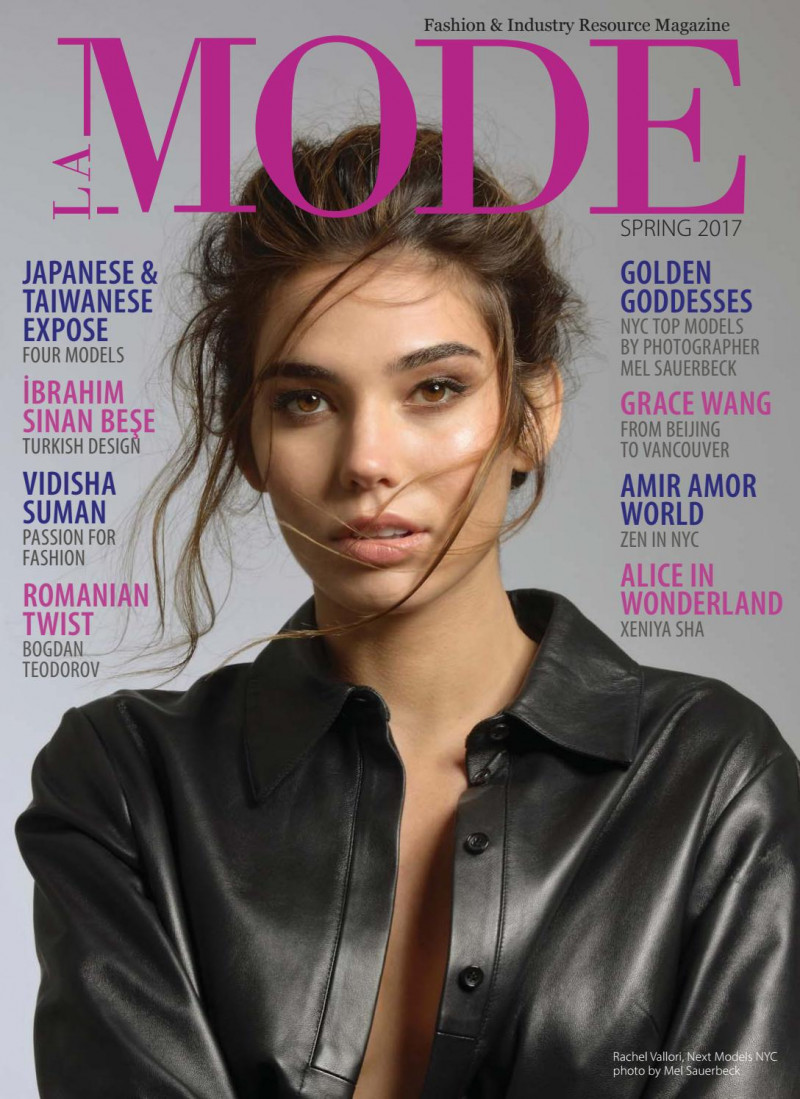 Rachell Vallori featured on the La Mode Canada cover from March 2017