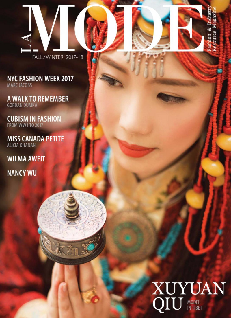 Xuyuan Qiu featured on the La Mode Canada cover from September 2017