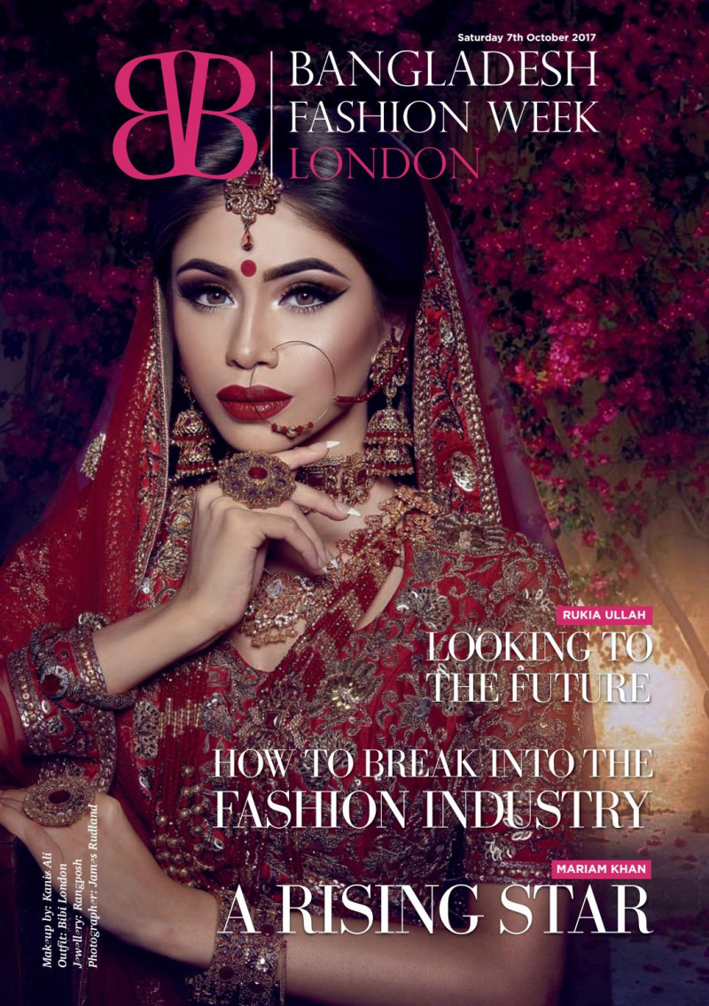  featured on the BB - Bangladesh Fashion Week London cover from October 2017