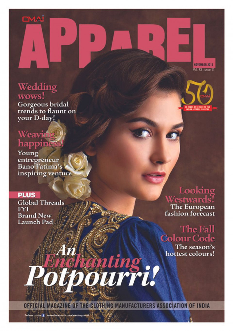  featured on the Apparel cover from November 2013