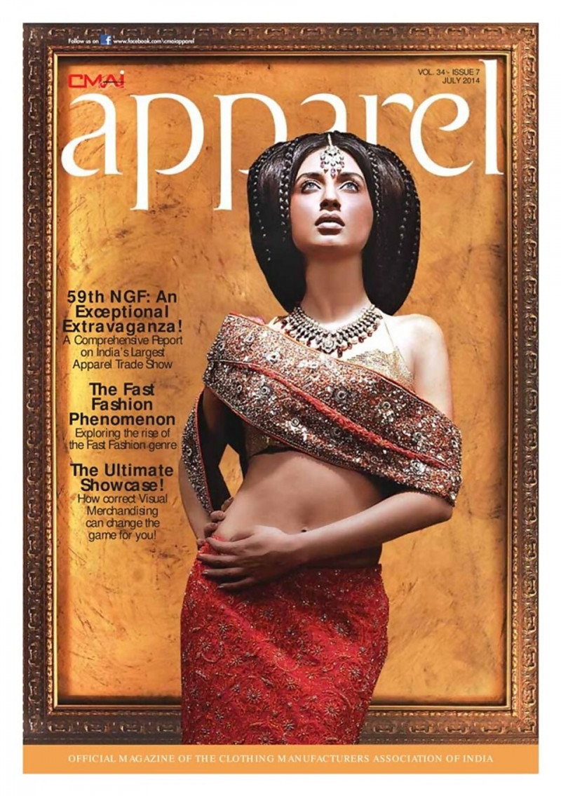  featured on the Apparel cover from July 2014