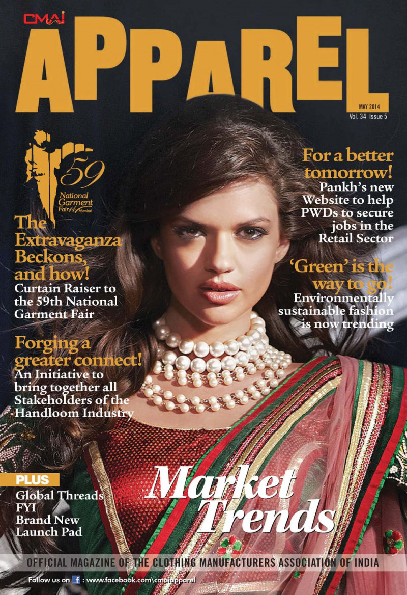  featured on the Apparel cover from May 2014