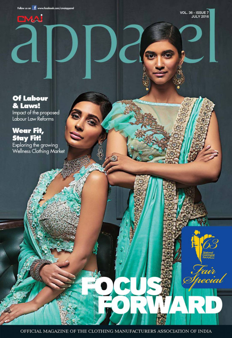  featured on the Apparel cover from July 2016