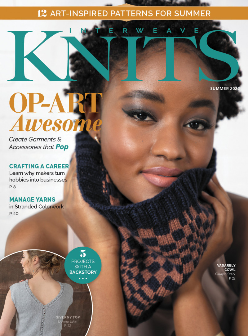  featured on the Interweave Knits cover from June 2022