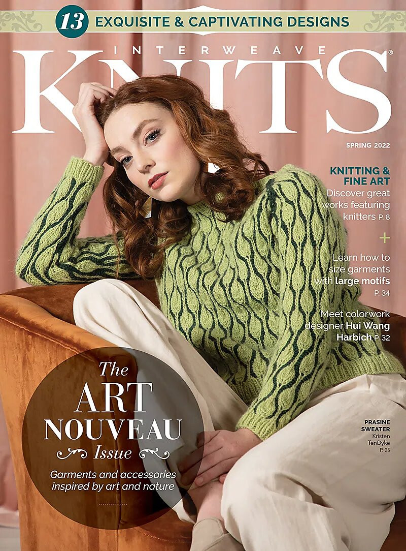  featured on the Interweave Knits cover from March 2022