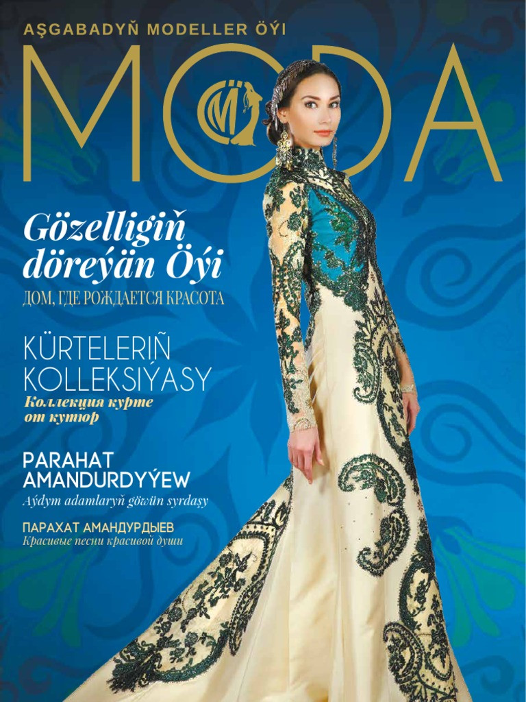  featured on the Moda Turkmenistan cover from January 2016